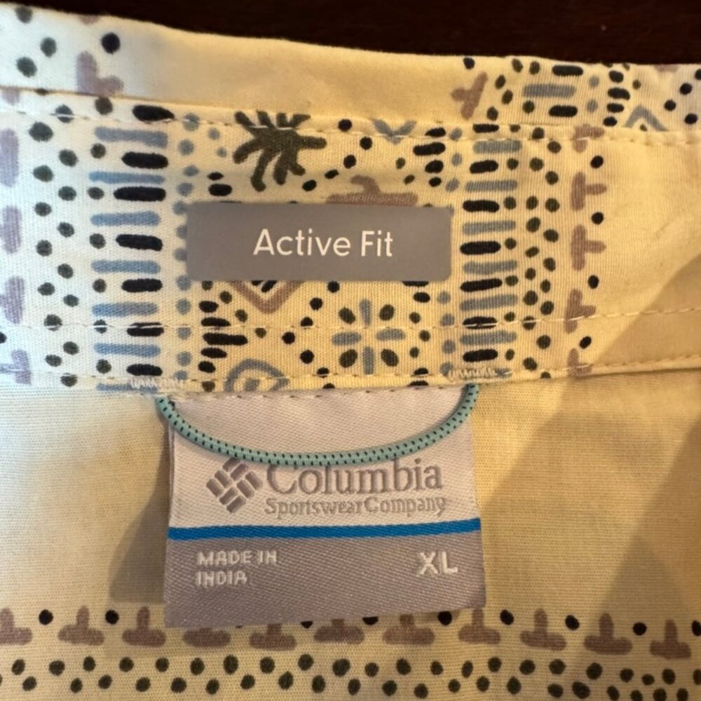 Columbia PFG Fishing Shirt Men’s XL Active Fit Short Sleeve Performance Button - Picture 4 of 7